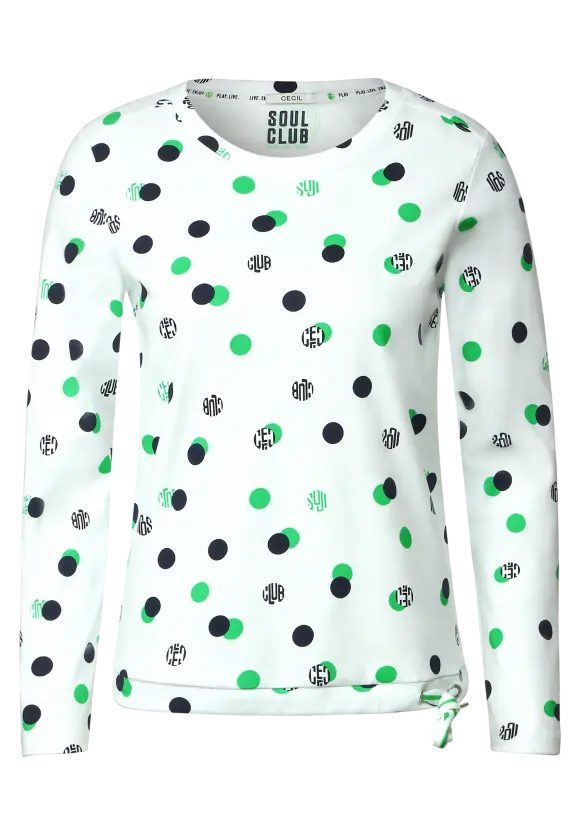 Big Dots Shirt - Vanilla White