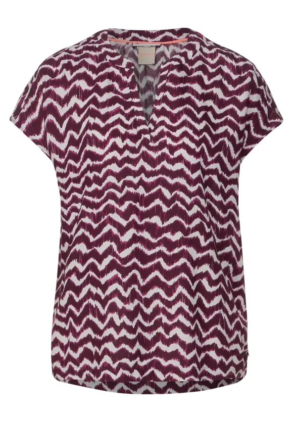 Splitneck Shirtblouse - Tamed Berry