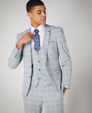 3 Piece Laurino Suit - Light Blue