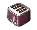 Mesmerine 4 Slot Toaster - Purple