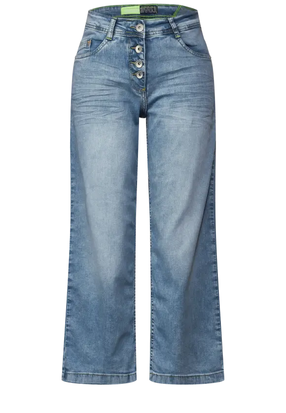 Crop Trouser - Light Blue Wash