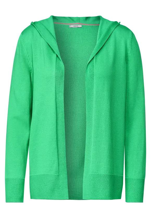 Structure Open Hoody Cardigan - Smash Green