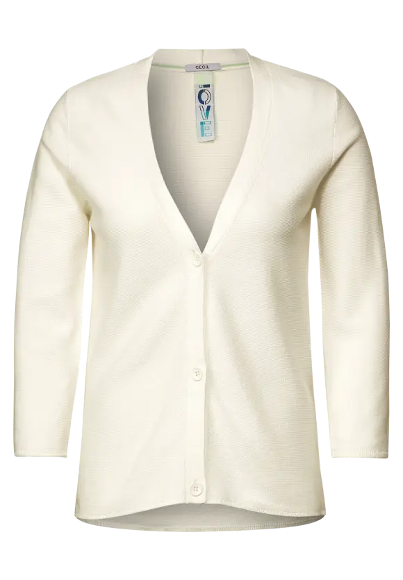 Buttoned Cardigan - Raw Sand Beige