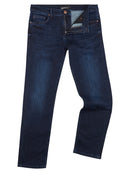 Rolston Straight Jean - Dark Blue/black