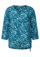 Print Blouse - Teal Blue