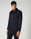 Rowan Overcoat - Navy2