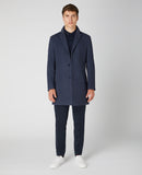 Quinn Overcoat - Slate Blue