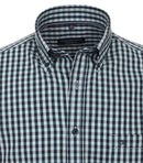 Short Sleeve Check Shirt - Green