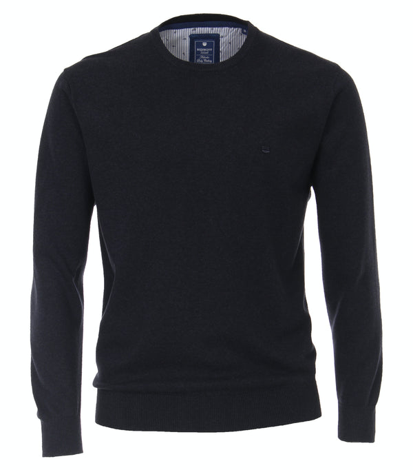 Crew Neck Jumper - Navy