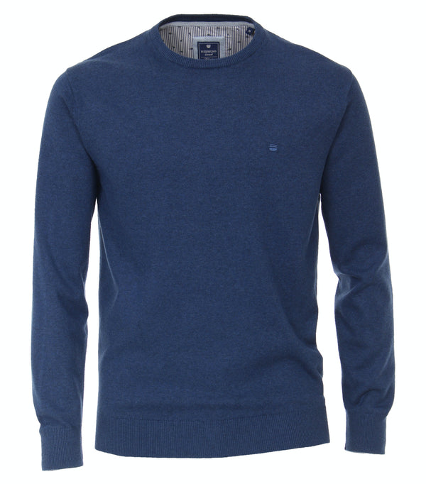 Crew Neck Jumper - Midnight Blue