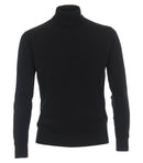 Plain Polo Neck Jumper - Black