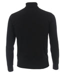Plain Polo Neck Jumper - Black