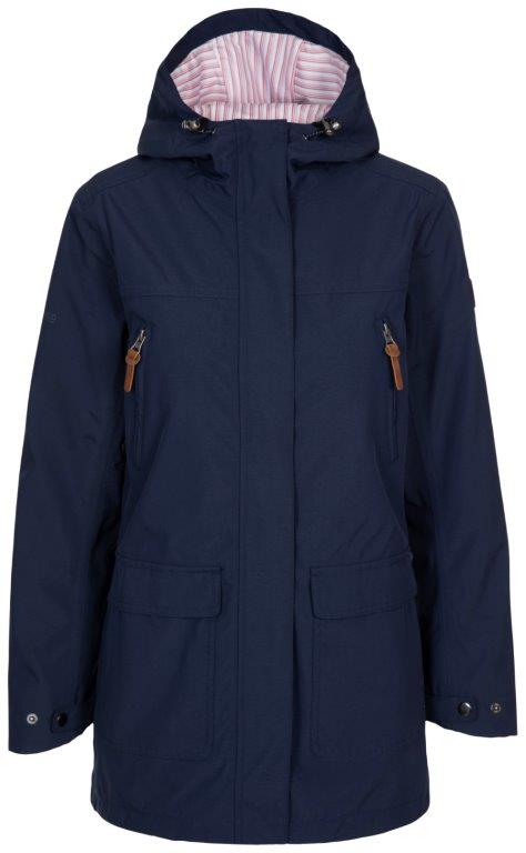 Stripe Lining Raincoat - Navy