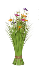 50cm Flower Bundle White Pink Orange & Purple