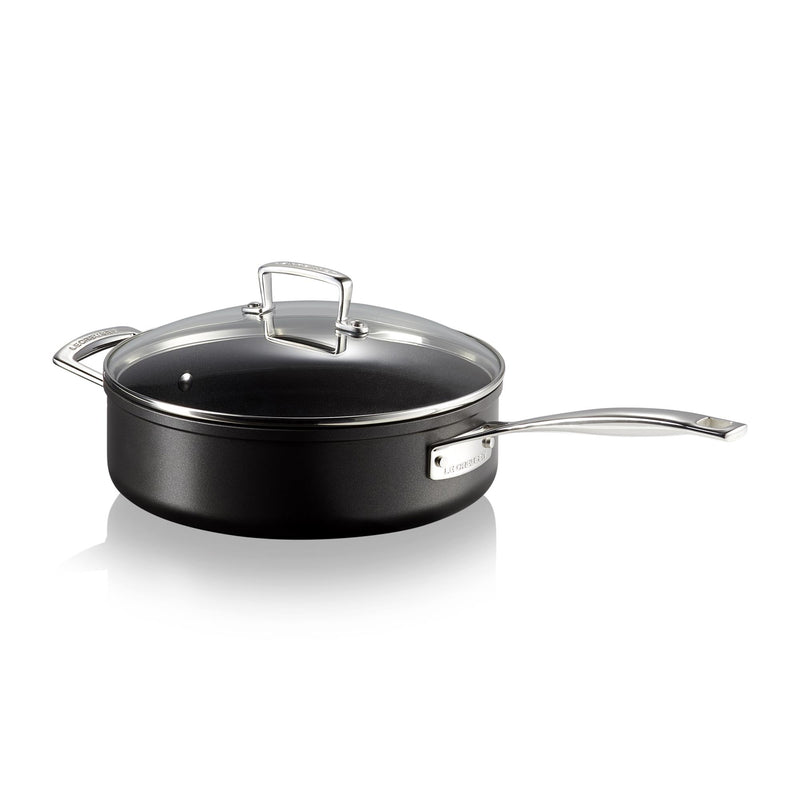 Toughened Non-Stick Saute Pan And Glass Lid 26cm