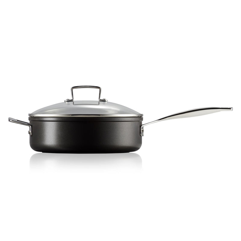 Toughened Non-Stick Saute Pan And Glass Lid 26cm