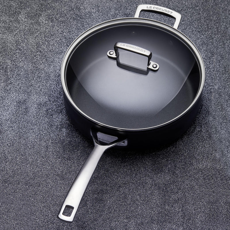 Toughened Non-Stick Saute Pan And Glass Lid 26cm