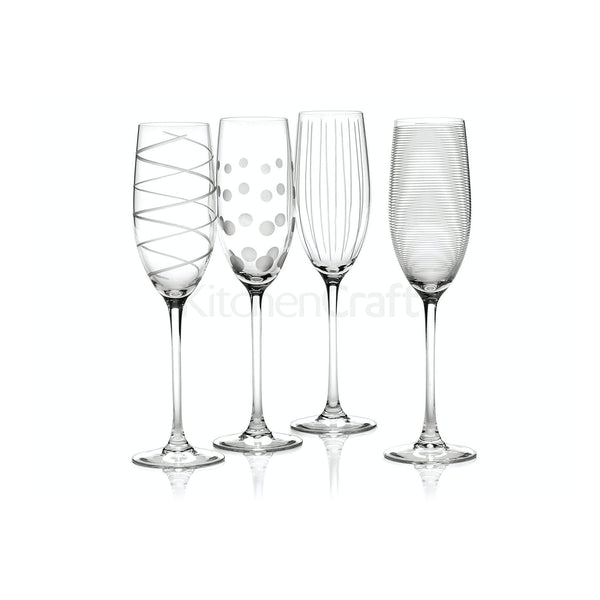 Cheers Set Of 4 Flute Glasses
