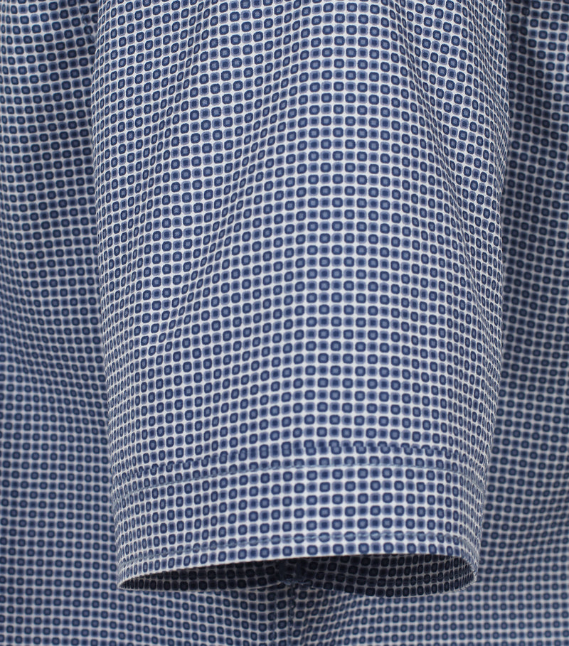 Short Sleeve Print Shirt - Light Blue