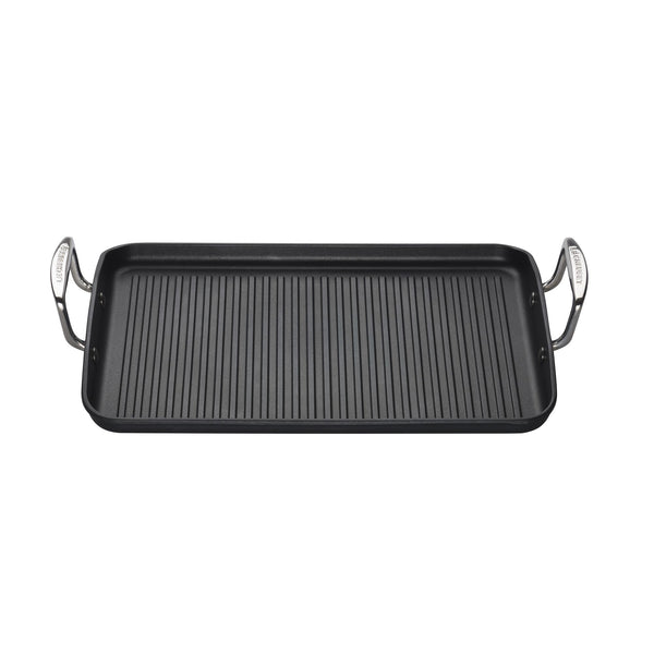 Toughened Non-Stick Ribbed Rectangular Grill 35cm