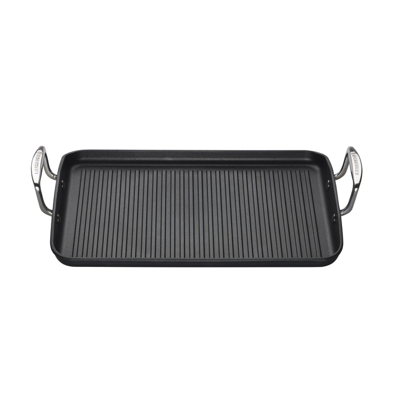 Toughened Non-Stick Ribbed Rectangular Grill 35cm