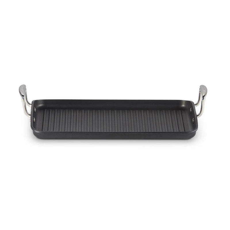 Toughened Non-Stick Ribbed Rectangular Grill 35cm