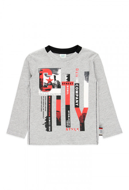 City T-shirt - Melange Grey