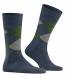 Wool Mix Argyle - Pacific Blue
