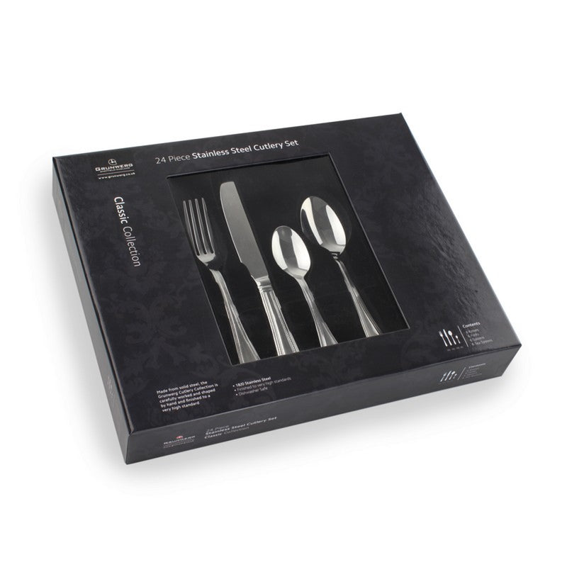 Bead 24 Piece Cutlery Set
