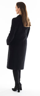 Rever Wool Coat - Black