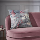 Anthea Floral Velour Pink Cushion