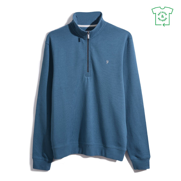 Aintree 1/4 Zip Jumper - Real Teal