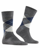 Wool Mix Argyle - Navy