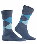 Wool Mix Argyle - Navy