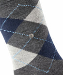 Wool Mix Argyle - Antracite Melange