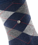 Wool Mix Argyle - Navy