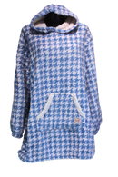 Ladies Joey Oversize Hoodie - Houndstooth