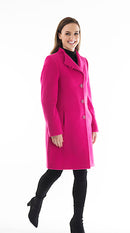 Wool Coat - Cerise