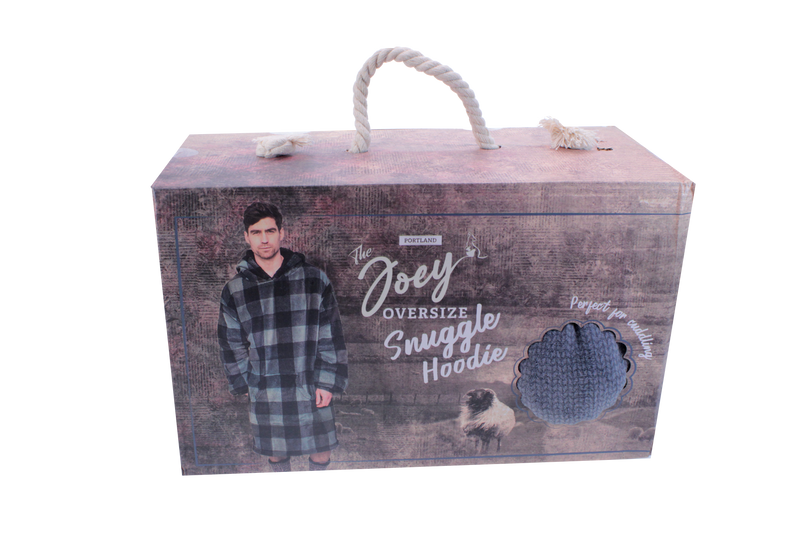 Mens Joey Oversize Hoodie - Grey