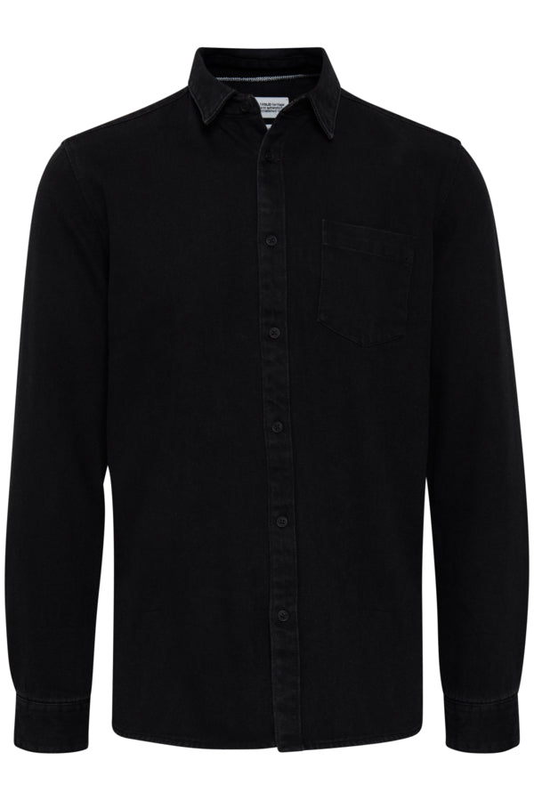 Toby Long Sleeve Shirt - Black Denim