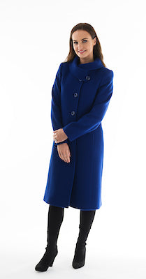 Wool Coat - Electric Blue