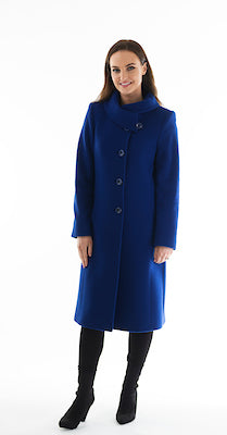 Wool Coat - Electric Blue