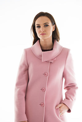 Wool Coat - Dusty Pink