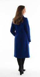 Wool Coat - Electric Blue