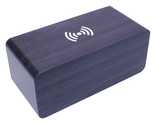 QI Wireless Charging Station Alarm Clock Charcoal