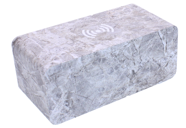 QI Wireless Charging Station Alarm Clock Marble