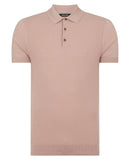 Knit Polo T-shirt - Light Pink