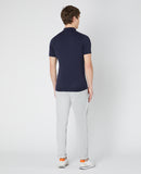 Short Sleeve 3 Button Polo Shirt - Navy1