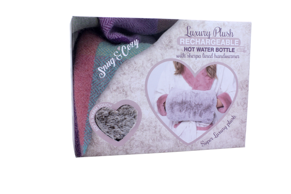 Luxury Plush Electric Hot Water Bottle Mink