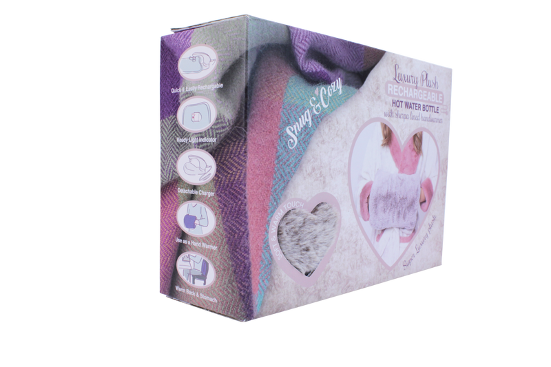 Luxury Plush Electric Hot Water Bottle Mink